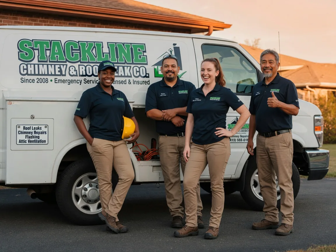 Chimney flashing repair company in Delaware, OK